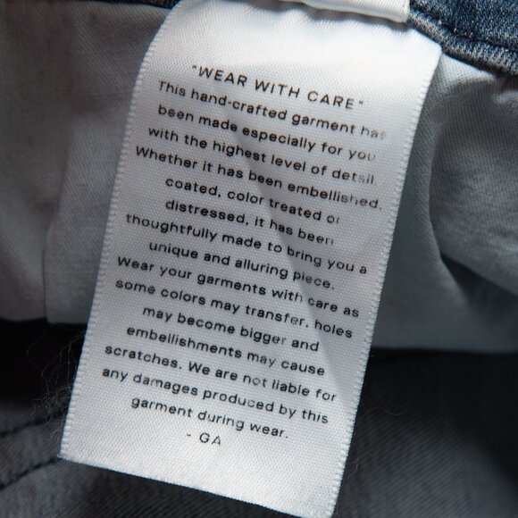 Good American Jeans Good Legs High Waist Fray Waistband Skinny Blue 610 Size 16 - Picture 4 of 8